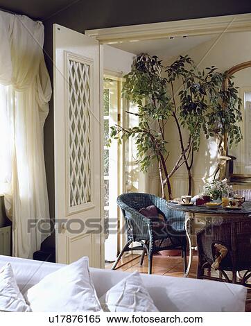 Traditonal cottage living and dining room View Large Photo Image Stock Photography - Traditonal cottage living and dining room. Fotosearch
