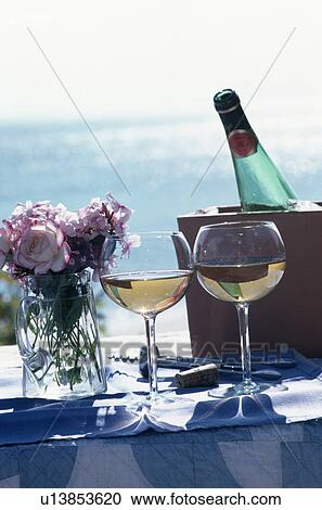 wine, summer, alfresco, seaside, outside, white, food View Large Photo Image Stock Image - wine, summer, alfresco, seaside, outside, white, food. Fotosearch