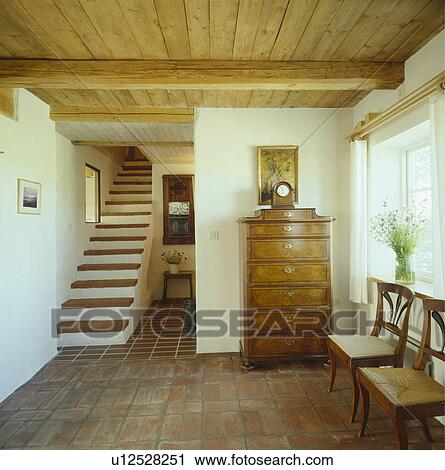 wood ceiling, tile floor, interior, hall, scandinavian View Large Photo Image Stock Image - wood ceiling, tile floor, interior, hall, scandinavian . Fotosearch