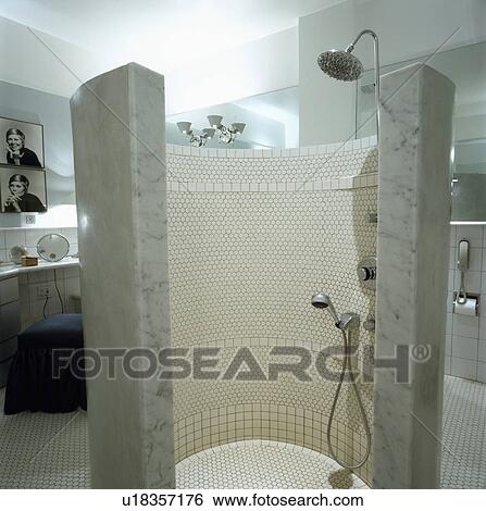 architectural, interior, showers, walls, modern View Large Photo Image Stock Photograph - architectural, interior, showers, walls, modern. Fotosearch