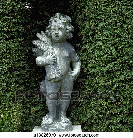 Close-up of classical statues in the garden View Large Photo Image Stock Image - Close-up of classical statues in the garden. Fotosearch