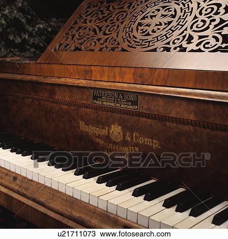 Close-up of piano keyboard View Large Photo Image Stock Image - Close-up of piano keyboard. Fotosearch