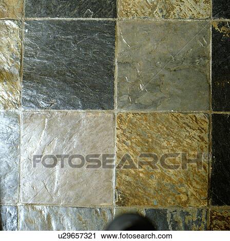 Close-up of slate floor tiles View Large Photo Image Stock Image - Close-up of slate floor tiles. Fotosearch