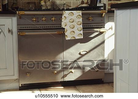 Close-up of stainless steel range oven View Large Photo Image Stock Image - Close-up of stainless steel range oven. Fotosearch