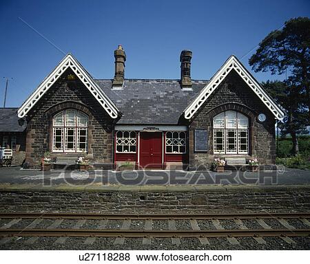 Stock Photo - Converted railway station house. Fotosearch
