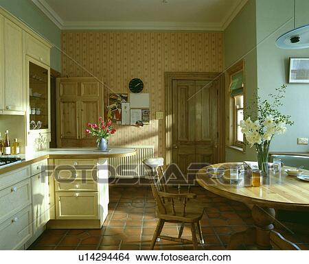 country, interior, traditional, wallpaper, floor, pastel View Large Photo Image Picture - country, interior, traditional, wallpaper, floor, pastel. Fotosearch