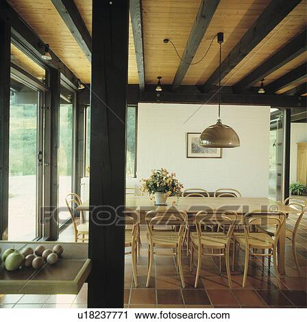 Stock Image - country, interior, traditional, germany, diningroom. Fotosearch