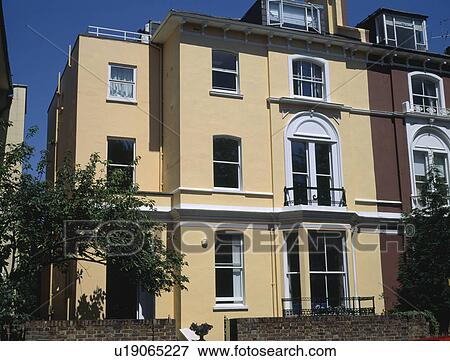 Large cream semi detached Victorian house in North London View Large Photo Image Stock Photo - Large cream semi detached Victorian house in North London. Fotosearch
