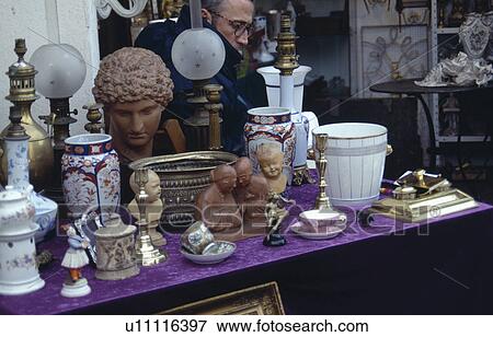 Markets, antique and secondhand shops are good places to source unusual items for decorating. View Large Photo Image Stock Photo - Markets, antique and secondhand shops are good places to source unusual items for decorating. . Fotosearch