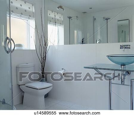 Stock Photography - Modern clean and white bathroom. Fotosearch