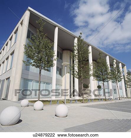 Modern office building View Large Photo Image Stock Image - Modern office building. Fotosearch