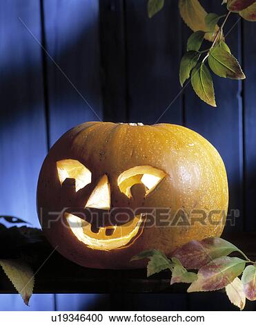 Stock Image - parties, trick or treat, party, pumpkin, pumpkins, orange. Fotosearch