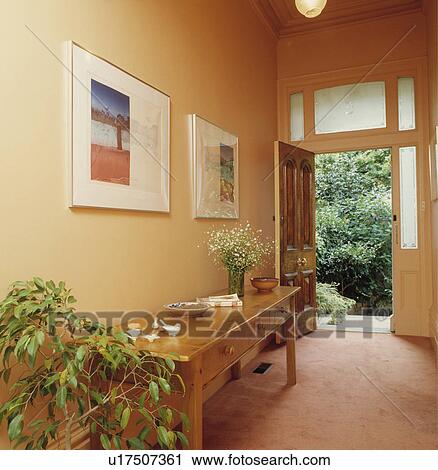 Stock Image - peach, interior, soft-furnishing, carpet, picture. Fotosearch