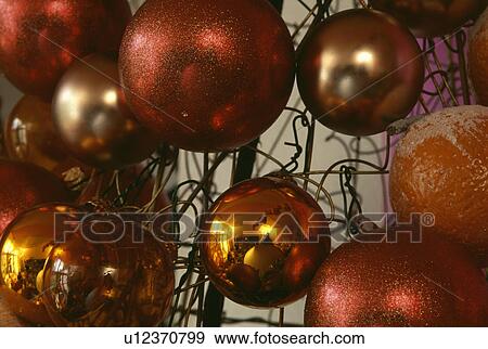 Shades of red and gold Christmas balls. View Large Photo Image Stock Photo - Shades of red and gold Christmas balls.. Fotosearch