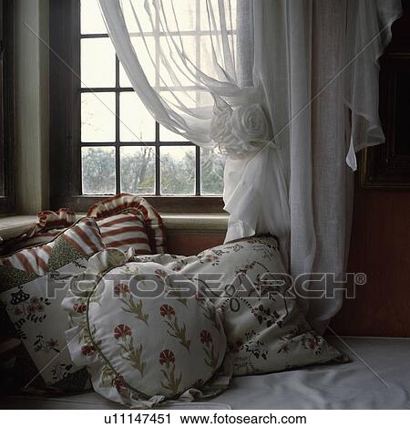 sheers, interior, cushions, curtains, soft-furnishings, windows View Large Photo Image Stock Image - sheers, interior, cushions, curtains, soft-furnishings, windows. Fotosearch