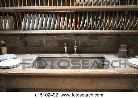 sinks, interior, kitchens, crockery, storage View Large Photo Image Stock Image - sinks, interior, kitchens, crockery, storage. Fotosearch