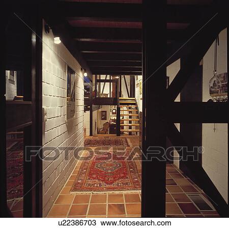 soft-furnishings, interior, tiles, beams, rugs, landings View Large Photo Image Stock Image - soft-furnishings, interior, tiles, beams, rugs, landings. Fotosearch