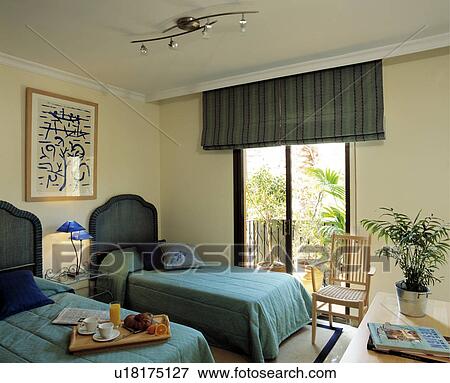Spanish Styled Bedroom in the Morning View Large Photo Image Stock Photo - Spanish Styled Bedroom in the Morning. Fotosearch