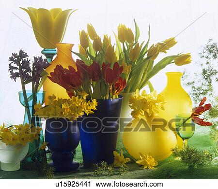 Stock Image - Still-Life of daffodils. Fotosearch