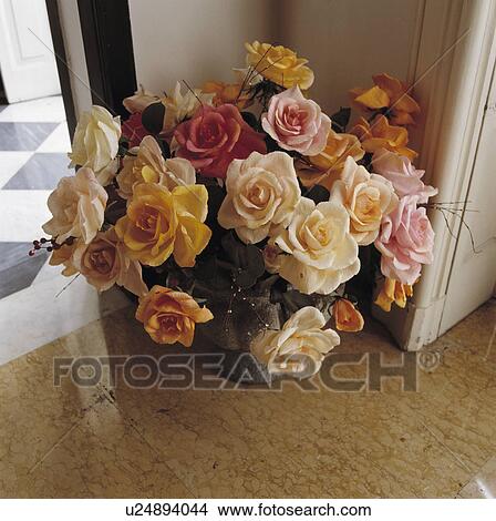 Still-life of pink faux roses View Large Photo Image Picture - Still-life of pink faux roses. Fotosearch