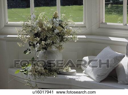 Still-Life of white summer flowers in jug View Large Photo Image Stock Image - Still-Life of white summer flowers in jug. Fotosearch