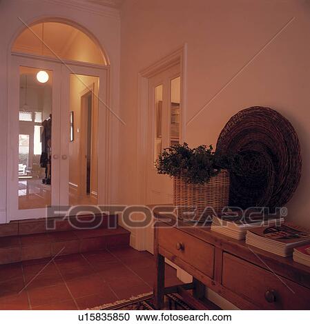 Tiled entrance hall with glazed doors View Large Photo Image Stock Image - Tiled entrance hall with glazed doors . Fotosearch