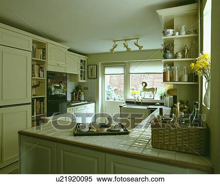 traditional, interior, settings, basket, trays, kitchen View Large Photo Image Stock Photography - traditional, interior, settings, basket, trays, kitchen. Fotosearch