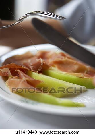 Melon and Parma Ham View Large Photo Image Stock Image - Melon and Parma Ham. Fotosearch