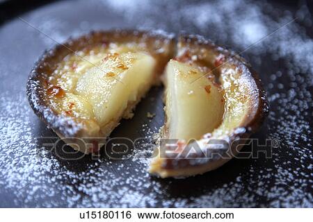 Stock Photograph - Pear and Quince Tart. Fotosearch