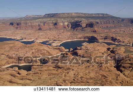aerial plane lake powell area tan desert View Large Photo Image Stock Image - aerial plane lake powell area tan desert . Fotosearch