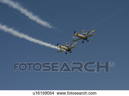 Picture -  air show aircraft prop airplane in flight carry. Fotosearch