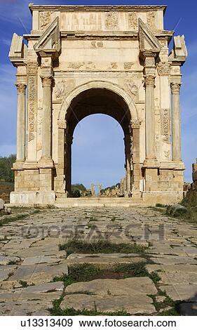 arch septimus severus leptis magna libya africa View Large Photo Image Stock Photo -  arch septimus severus leptis magna libya africa. Fotosearch