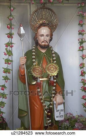 Stock Image -  art india church founded saint thomas palayur . Fotosearch