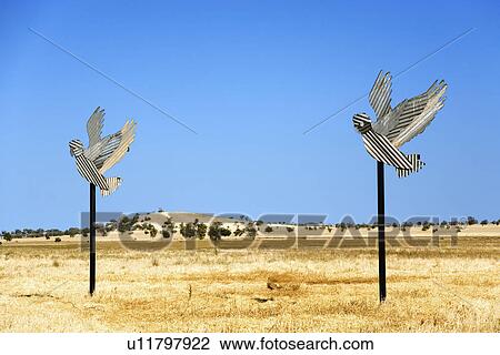 art sculpture pair corrugated iron cockatoos View Large Photo Image Stock Image - art sculpture pair corrugated iron cockatoos . Fotosearch