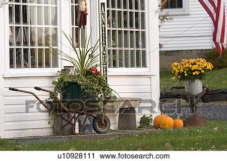 Stock Image -  back chamber antique shop in north hero vt lake. Fotosearch