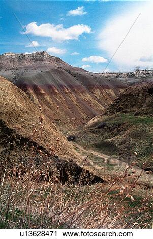Stock Image -  badlands national monument south dakota prairie. Fotosearch