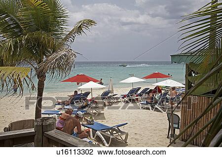 Stock Image -  beach jamaica montego bay west indies caribbean. Fotosearch