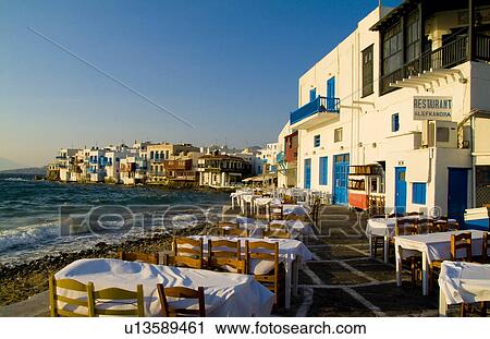 Stock Image -  beautiful island mykonos greece in famous area. Fotosearch