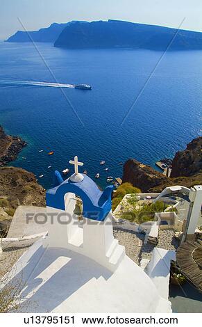 beauty santorini greece beautiful white mountain View Large Photo Image Stock Image - beauty santorini greece beautiful white mountain . Fotosearch