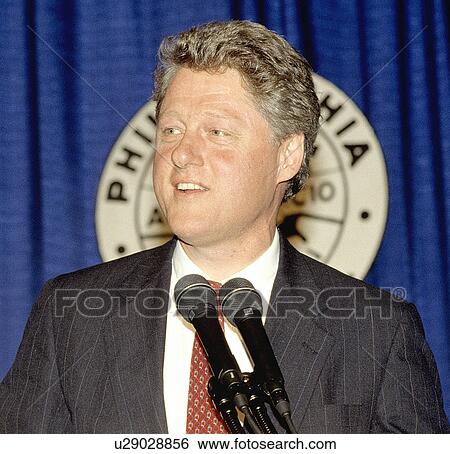 Stock Photograph -  bill clinton democratic candidate 1992 . Fotosearch