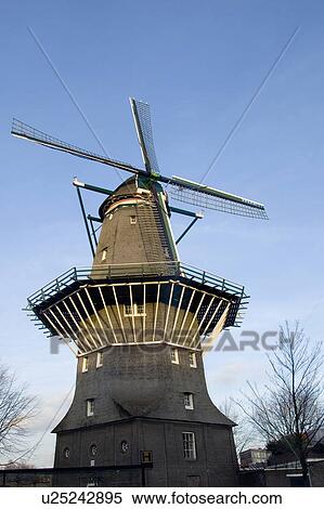 brouwerij brewery windmill amsterdam View Large Photo Image Stock Photography - brouwerij brewery windmill amsterdam . Fotosearch