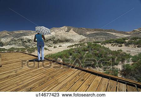 Stock Image -  california death valley salt creek boardwalk. Fotosearch