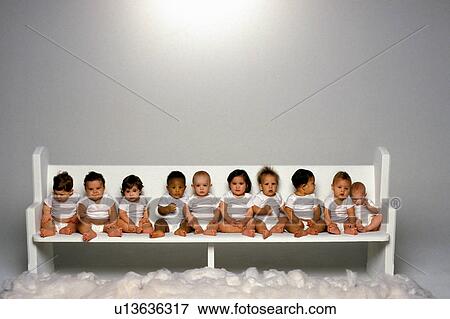 children 0-1 year adorable african american bench View Large Photo Image Stock Photo - children 0-1 year adorable african american bench. Fotosearch