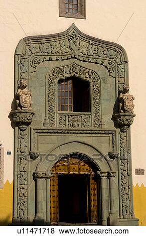 Stock Photo -  close up detail casa museo de colon in gran canaria. Fotosearch