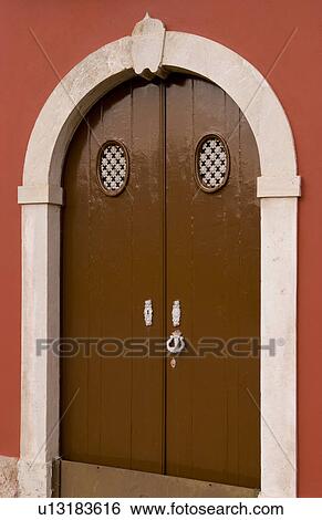 colorful door color in small village tavira View Large Photo Image Stock Photograph - colorful door color in small village tavira . Fotosearch