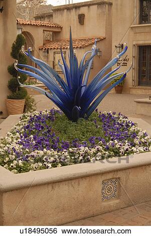 Stock Photograph -  courtyard within arts crafts village sedona az. Fotosearch