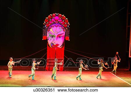 Stock Image -  dance chinese acrobatic show beijing china asia . Fotosearch