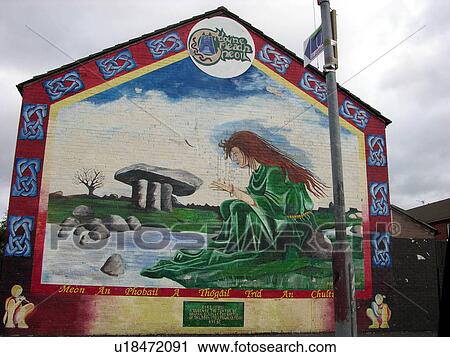 Stock Image -  design belfast ireland northern mural . Fotosearch