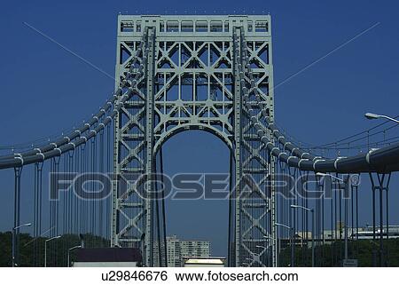 Stock Photograph -  design frame construction bridge ny busy travel. Fotosearch