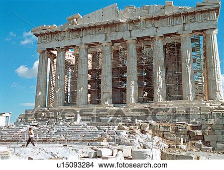 Picture -  design frame pattern construction beauty athens . Fotosearch